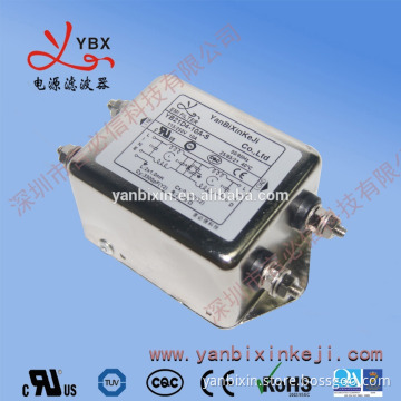 Low Pass YB21D4-10A-S 100A Single Phase Emi Emc Noise Filter